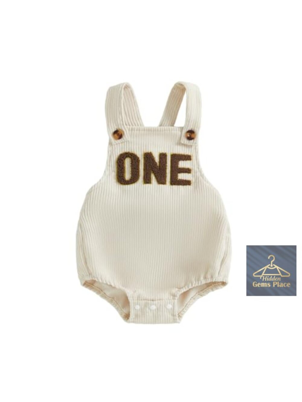 Baby Boy First Birthday Outfit Corduroy Romper Overalls One Letter Embroidery